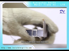 AG4 1.4mm مع 304 مسامير مع وسادة زرقاء مزدوجة السلامة ضد الصدأ شرفة مصبغة غير مرئية