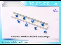 AG5 1.5 مم مع 304 مسامير مع وسادة زرقاء من الألومنيوم بلون أبيض / رمادي