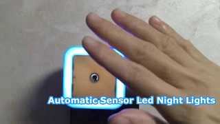 الحث التلقائي أدى أضواء الليل السرير الموفرة للطاقة مصباح متعدد الألوان ضوء الليل لغرفة النوم