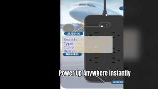 مقبس طاقة محمول مع شحن USB سريع