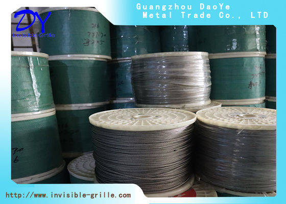 طلاء النيلون 316 7x7 2.0mm سلك الفولاذ المقاوم للصدأ EX-WORK سلك مرن للتطبيقات البحرية الصناعية والتجارية