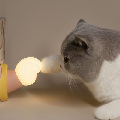 مصنع لعبة التحكم في النوم لطيفة CAT PAW مصابيح غرفة النوم USB مصباح السيليكون قابلة لإعادة الشحن ضوء لمسة ضوء سيليكون ضوء ليلي