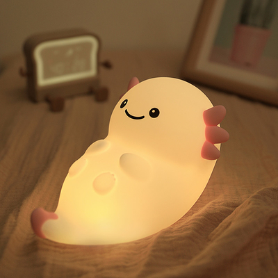تصميم حديث سيليكون ضوء ليلي لطيف LED دافئ أبيض ملون ليلة للأطفال غرفة نوم التحكم باللمس