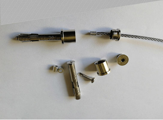الشرفة الشبكية الخفية 316 سلك 12 1 مع غطاء النيلون 2.0mm