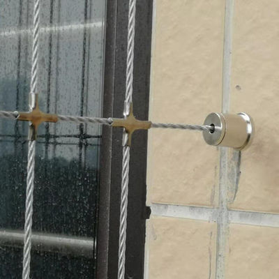 سهلة الهروب من الحريق سلامة الحيوانات الأليفة شبكة غير مرئية مع فجوة مسافة الأسلاك 5 سم لحماية الشرفة والنوافذ