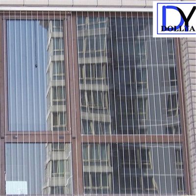 316 الصلب المقاوم للصدأ شبكة غير مرئية مع فجوة مسافة الأسلاك 5 سم لسهولة الهروب من الحريق