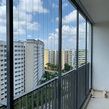 الشرفة الشبكة الخفية الشبكة الشفافة الحل الأمني يجمع بين المتانة والجاذبية الجمالية للمباني الحديثة