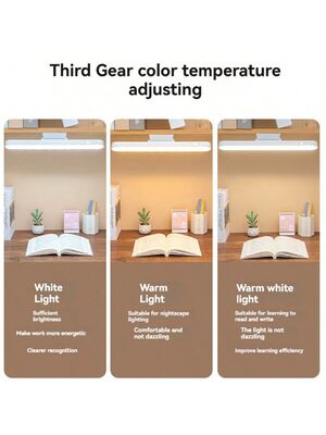 مصباح مكتب عصري LED قابل لإعادة الشحن متعدد الوظائف ضوء قراءة مغناطيسي يعمل باللمس والتحكم عن بعد وتعتيم ضوء الخزانة/الخزانة