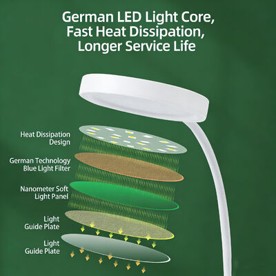 مصباح مكتب حديث بسيط يحمل قلم مصباح LED قابلة لإعادة الشحن قابلة للشحن مصباح حماية العين