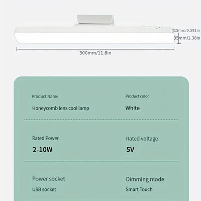 3500-6500K درجة حرارة اللون مصباح طاولة LED مع فولتاج 5V 1A مثالي