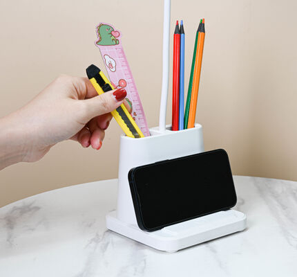 مصباح مكتب LED مع حامل قلم - ضوء دراسة لحماية العين لطلاب المدارس الداخلية هدية بالجملة ضوء ليلي