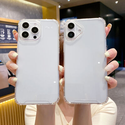 حافظة هاتف محمول شفافة مقاومة للماء من مادة TPU لهواتف iPhone