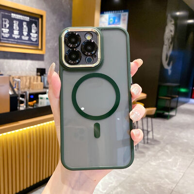 أزياء مغناطيسية نصف شفافة غلاف الهاتف مقاوم للصدمات iPhone 17