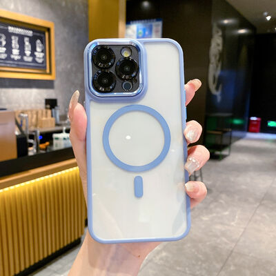 أزياء مغناطيسية نصف شفافة غلاف الهاتف مقاوم للصدمات iPhone 17