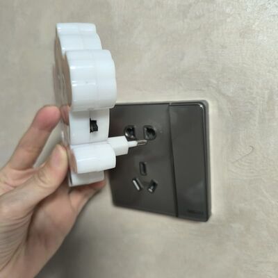 مصباح ليلي بقابس 110-240 فولت، مصباح ليلي لطيف وصغير الحجم لغرفة النوم والممر والحضانة