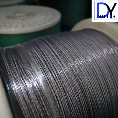 شبكة نافذة غير مرئية من الفولاذ المقاوم للصدأ مع فجوة سلكية 5 سم بسمك 2.0 مم وتأثير شد 400 كجم