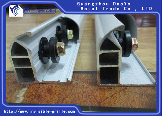 نافذة انزلاقية من الألومنيوم المتين للأطفال من أجل سلامة الأطفال من خلال الشبكات غير المرئية