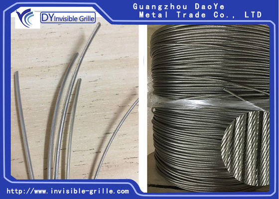 شبكات غير مرئية 304 أسلاك الفولاذ المقاوم للصدأ قطرها 3.5 مم مقاومة الصدأ