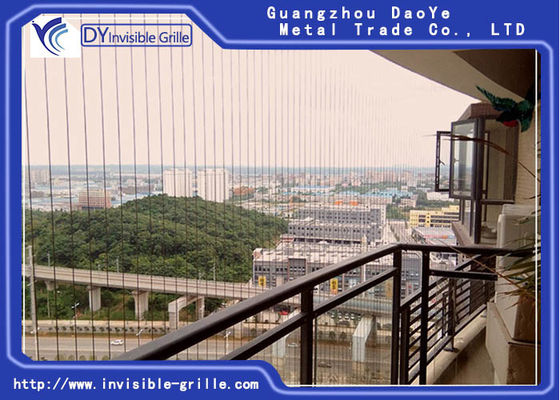 خارجي ألومنيوم جانبي أمان 6m شواية شرفة غير مرئية