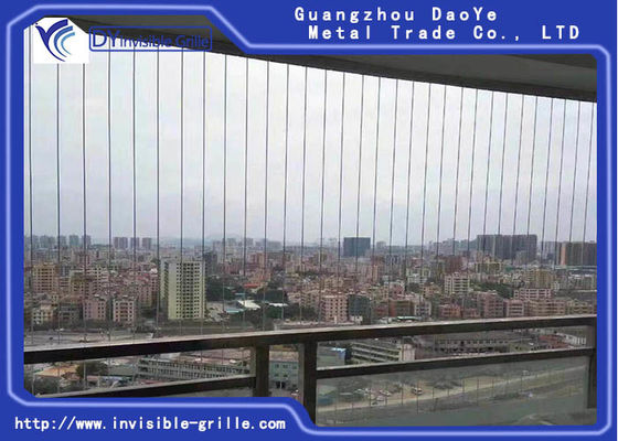 الأمن 2.0 مم 316 سلك الفولاذ المقاوم للصدأ شرفة مصبغة غير مرئية