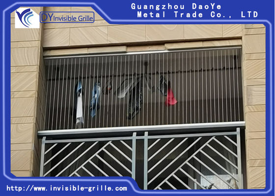 شواية أمان غير مرئية مقاس 7 × 7 مزودة بحبل أسلاك الفولاذ المقاوم للصدأ لحماية النوافذ